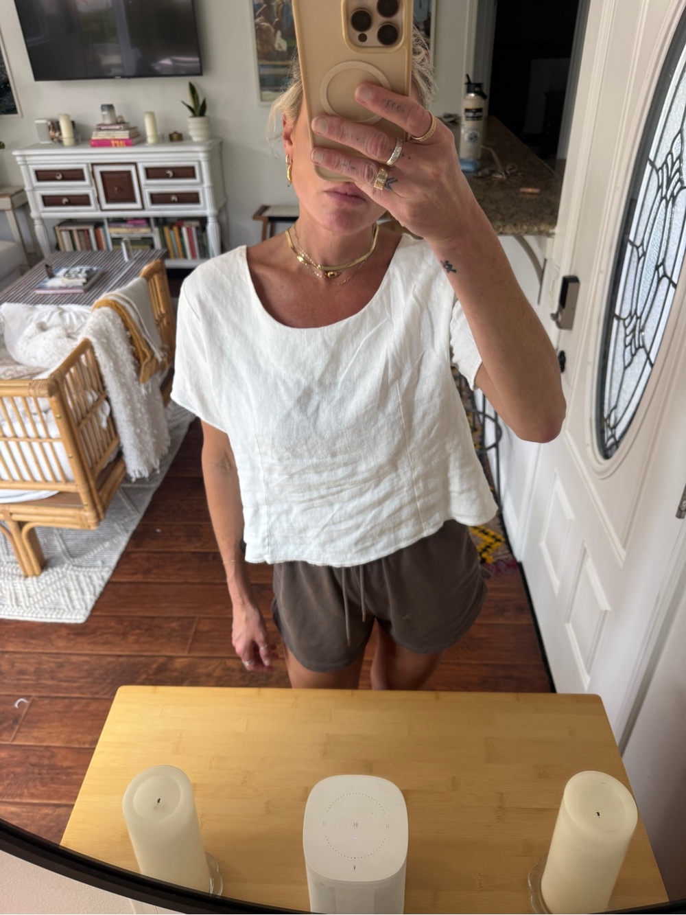 Authentic Vintage 100% Linen Blouse